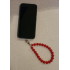 Telefoon koord rood/zilver