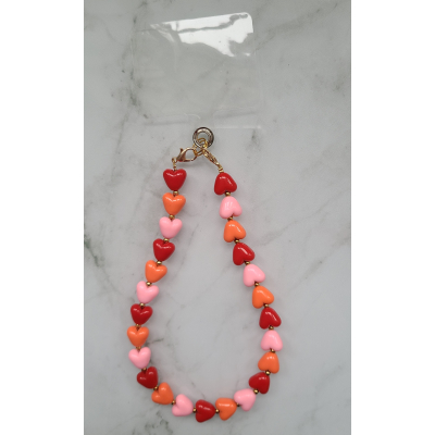 Telefoon koord Rood/Oranje/Roze/goud