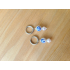 Blue flower zilver