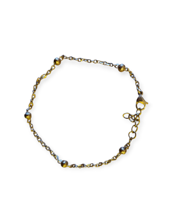 Bolletjes armband goud