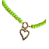 Lime groene bedel ketting 