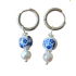 Blue flower zilver
