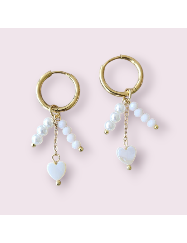 Daisy pink oorbellen Daisy pink oorbellen