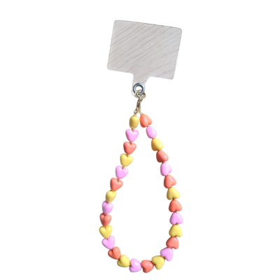 Telefoon koord geel/oranje/roze
