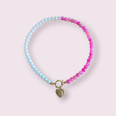 Parel kralen ketting boeislot 