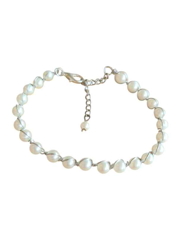 Zilveren parel armband Zilveren parel armband